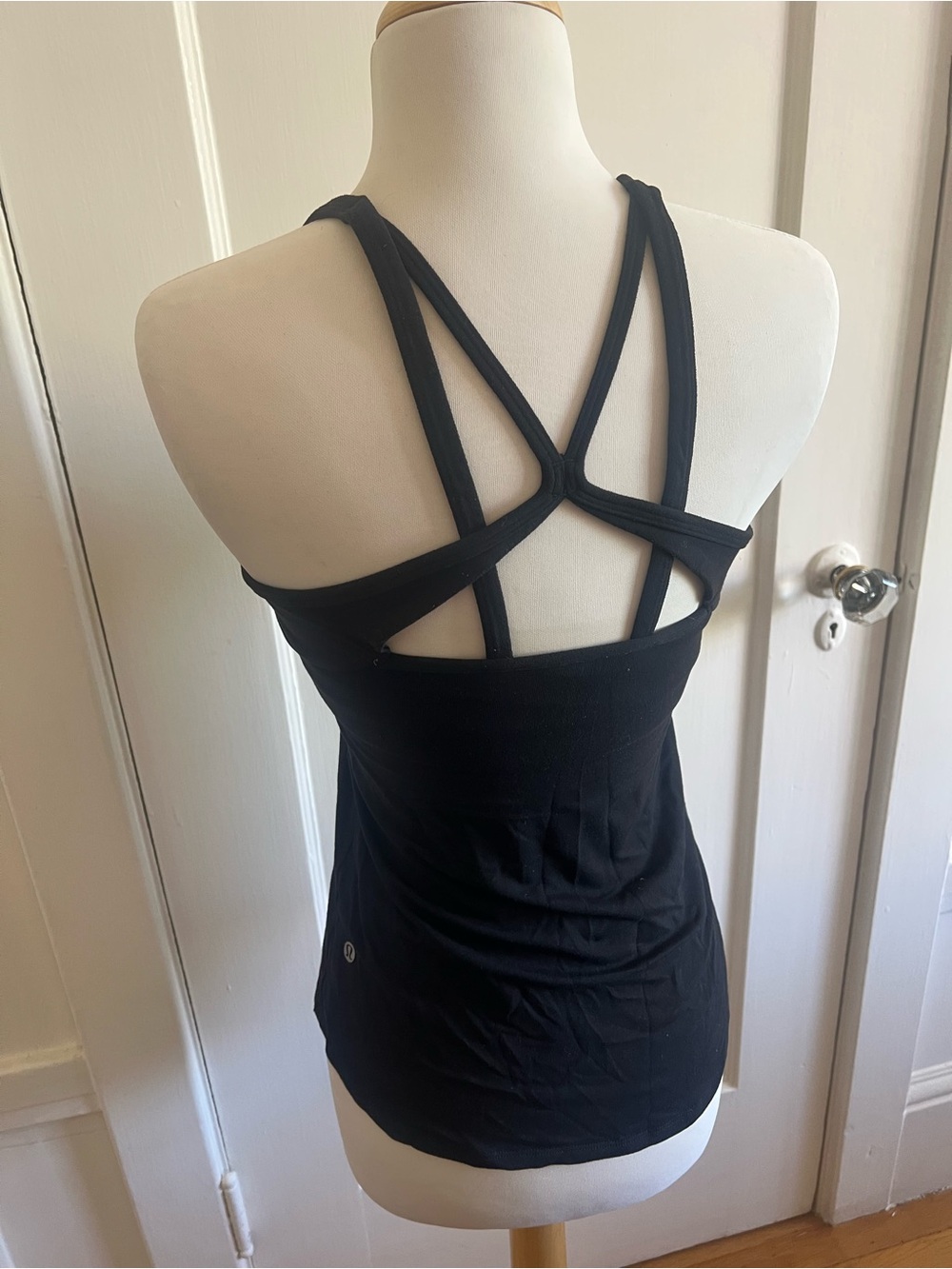 Lululemon Black Strappy Back Yoga Tank Top
